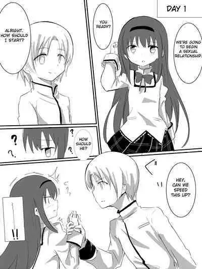 Homura-chan Ecchi suru to Maryoku ga Agaru Kinou de Danshi to Ecchi suru Manga