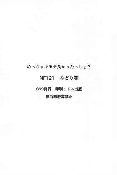 (C99) [NF121 (Midori Aoi)] Meccha Kimochi Yokattassho? (Fate/Grand Order) [English] [SDTLs]
