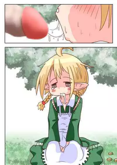 [Ecchi Ecchi Daifuku (Neko Daifuku)] Elf Musume-san ga Okuchi de Chinkasu Soujisuru Ohanashi