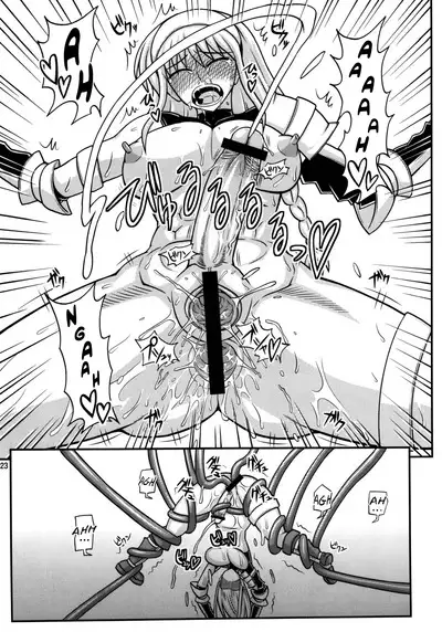 Futanari Musume ga Ryouteashi o Koteisarete Nando mo Kyouseiteki ni Shasei saserareru dake no Hon 2