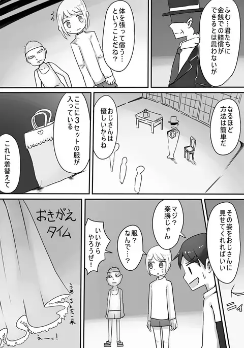 ショタ→女装→女体化