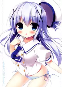 (C88) [Watakubi (Sasai Saji)] Chino-chan to Natsukaze (Gochuumon wa Usagi desu ka?) [夢之行蹤漢化組]