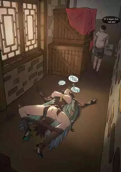 [Frozenspiderlily][Frzspiderlily] Xianyun - Back alley(text) | 閑雲 - 后巷 (Genshin Impact) [无修] [English]