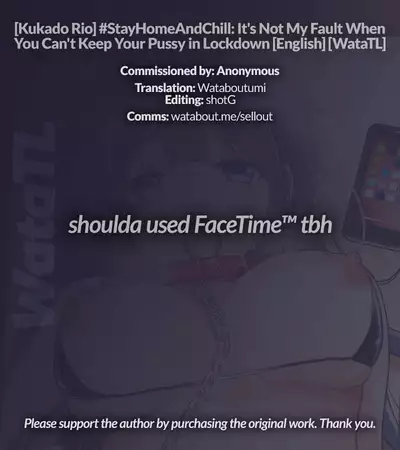 [Kukado Rio] #Uchi de Pakorou ~Dosukebe o Jishuku Dekinai Omae ga Warui~ | #StayHomeAndChill - It's Not My Fault When You Can't Keep Your Pussy in Lockdown [English] [WataTL] [Digital]