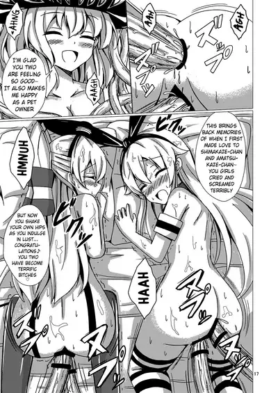 [Aiirosakura (Aikawa Ryou)] Kuubo Wo-Kyuu-chan no Shimakaze Yuri Dorei Choukyou ~Kanketsuhen~ | Standard Carrier Wo-Class Shimakaze's Yuri Slave Training ~Final Chapter~ (Kantai Collection -KanColle-) [English] [Pangean] [Digital]