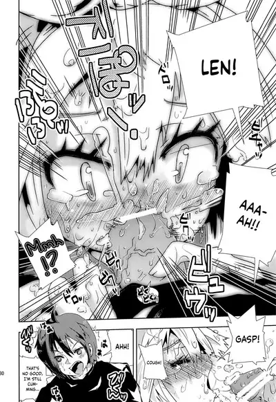 (C83) [Kabuttari Kaburanakattari (Seihoukei)] Len-kun ni Tsui Ecchi na Ijiwaru Shichau no wa, Minna Len-kun ga Da-isuki Dakara Dayo! (VOCALOID) [English] {Chin²}