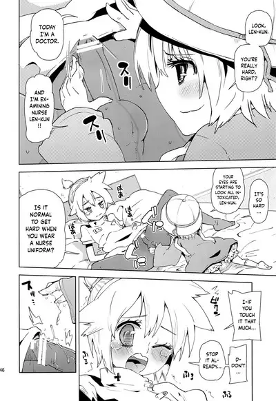 (C83) [Kabuttari Kaburanakattari (Seihoukei)] Len-kun ni Tsui Ecchi na Ijiwaru Shichau no wa, Minna Len-kun ga Da-isuki Dakara Dayo! (VOCALOID) [English] {Chin²}